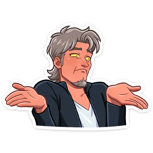 🤷‍♀️ Стикер «Вервольф» для Telegram
