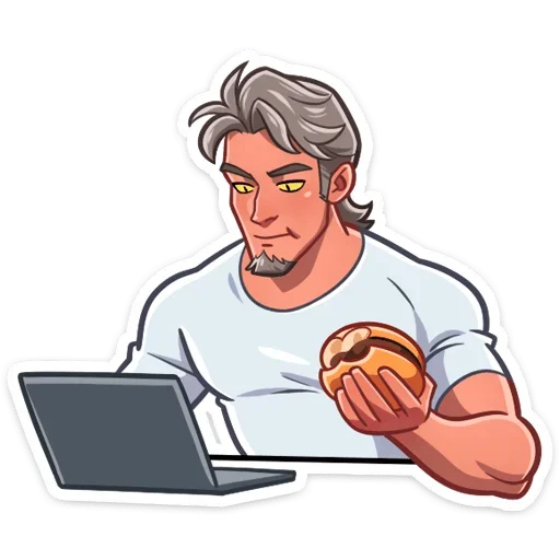 🍔 Стикер «Вервольф» для Telegram
