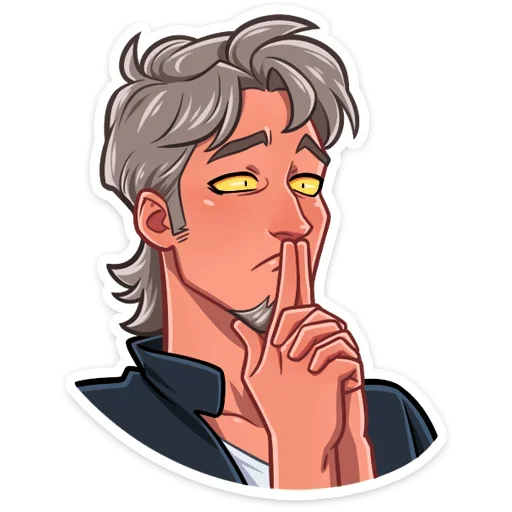 🤫 Стикер «Вервольф» для Telegram
