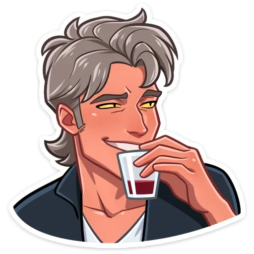 🍷 Стикер «Вервольф» для Telegram
