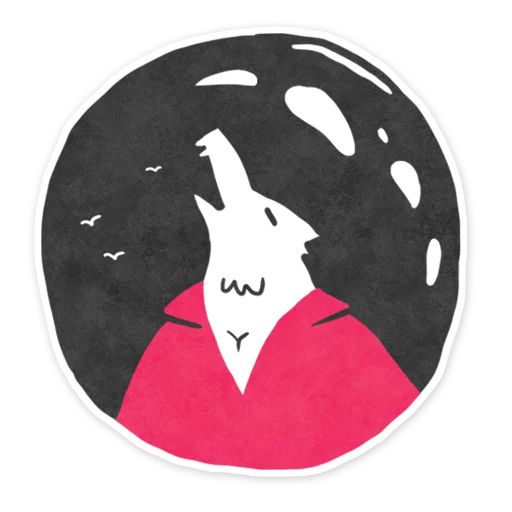 🌚 Стикер «werewolf game cards» для Telegram