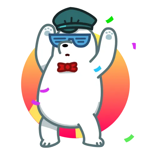 🎉 Стикер «Three Bears» для Telegram