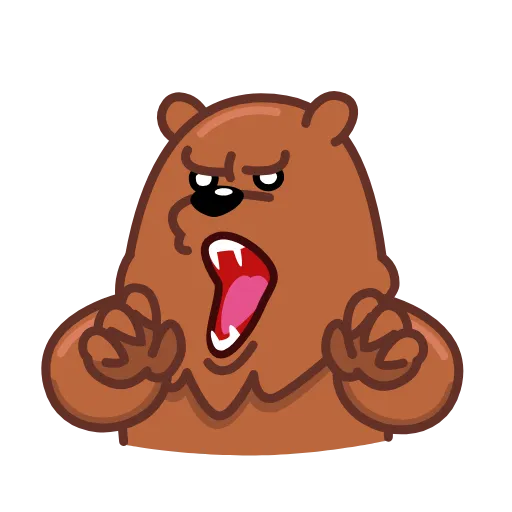 😡 Стикер «Three Bears» для Telegram