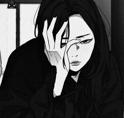 😒 Стикер «dark gothic / готика» для Telegram