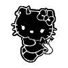 Стикер 11 Black aesthetic emoji