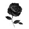 Стикер 7 Black aesthetic emoji