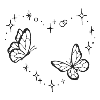 Стикер 55 Black aesthetic emoji