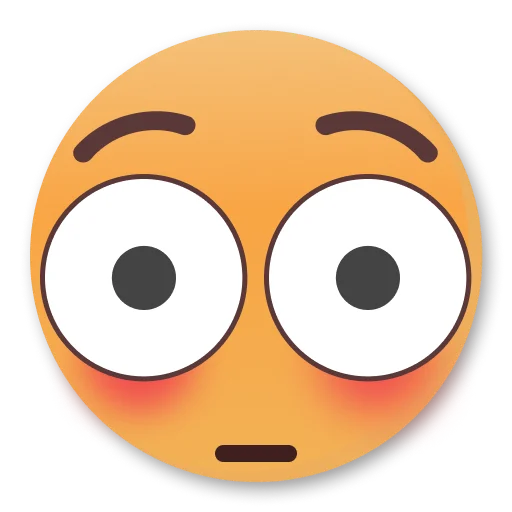 😳 Стикер «Weird Flushed Emojis ?» для Telegram