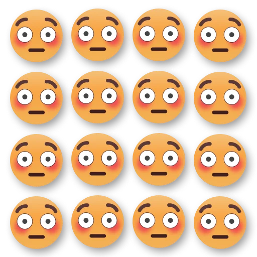 😳 Стикер «Weird Flushed Emojis ?» для Telegram