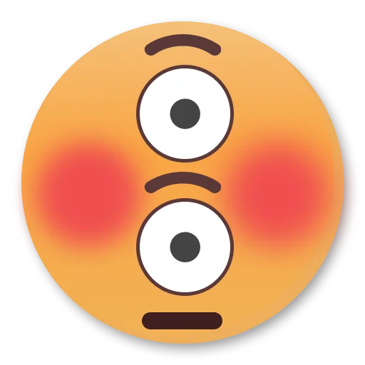😳 Стикер «Weird Flushed Emojis ?» для Telegram