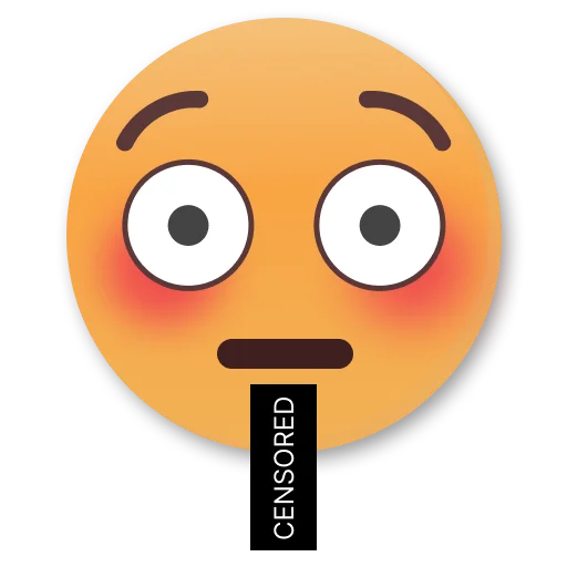 😳 Стикер «Weird Flushed Emojis ?» для Telegram