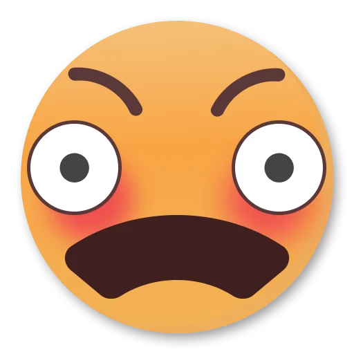 😳 Стикер «Weird Flushed Emojis ?» для Telegram