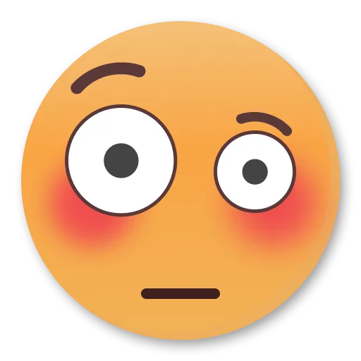😳 Стикер «Weird Flushed Emojis ?» для Telegram