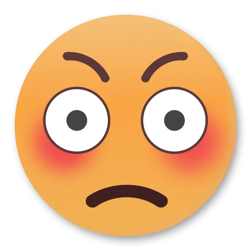 😳 Стикер «Weird Flushed Emojis ?» для Telegram