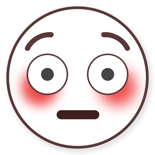 😳 Стикер «Weird Flushed Emojis ?» для Telegram