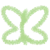 🦋 Эмодзи «Wgreen - зелёный шрифт в карандашной рисовке» для Telegram
