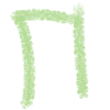 🟩 Эмодзи «Wgreen - зелёный шрифт в карандашной рисовке» для Telegram