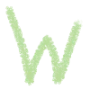 🟩 Эмодзи «Wgreen - зелёный шрифт в карандашной рисовке» для Telegram