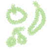🍏 Эмодзи «Wgreen - зелёный шрифт в карандашной рисовке» для Telegram