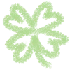 🍀 Эмодзи «Wgreen - зелёный шрифт в карандашной рисовке» для Telegram