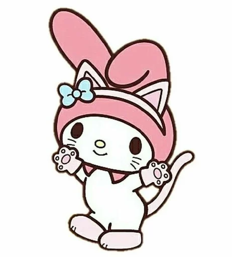 🐈 Стикер «I love my Melody» для Telegram
