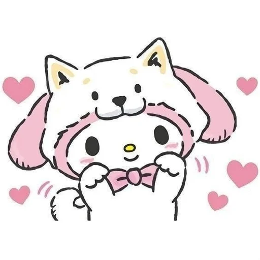 🥰 Стикер «I love my Melody» для Telegram