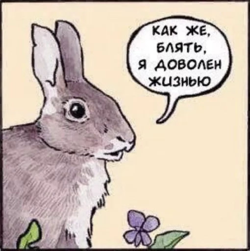 🐰 Стикер «what_a_beautiful_day» для Telegram