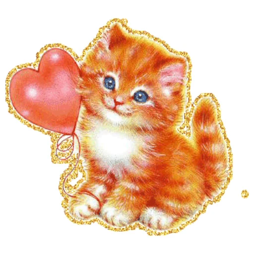 🐱 Стикер «Открытки))*» для Telegram