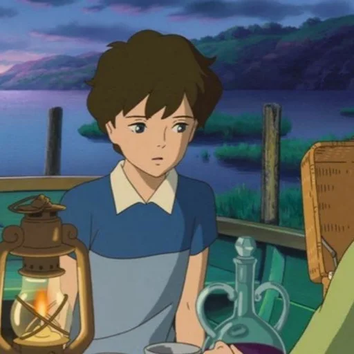 🌊 Стикер «When marnie was there» для Telegram