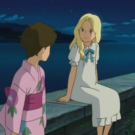 🌊 Стикер «When marnie was there» для Telegram