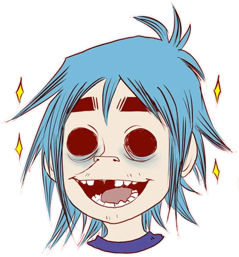 Стикерпак Whimsicalcannibal X Gorillaz для Telegram