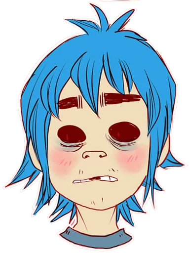 😳 Стикер «Whimsicalcannibal X Gorillaz» для Telegram