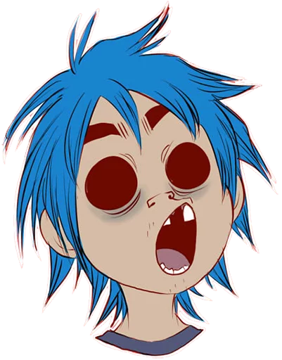 😮 Стикер «Whimsicalcannibal X Gorillaz» для Telegram
