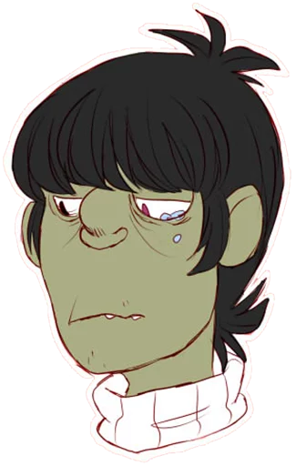 😥 Стикер «Whimsicalcannibal X Gorillaz» для Telegram