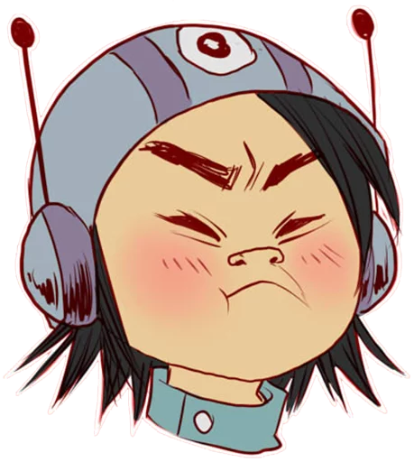 😑 Стикер «Whimsicalcannibal X Gorillaz» для Telegram