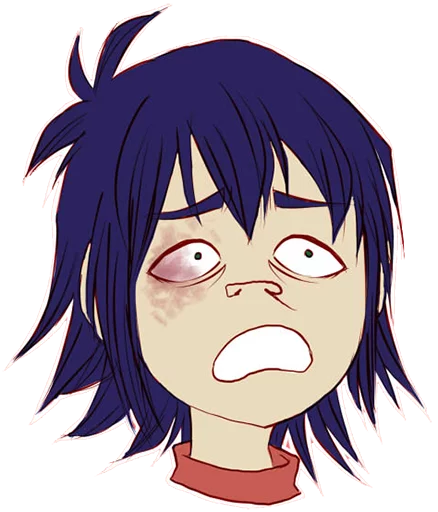 😨 Стикер «Whimsicalcannibal X Gorillaz» для Telegram