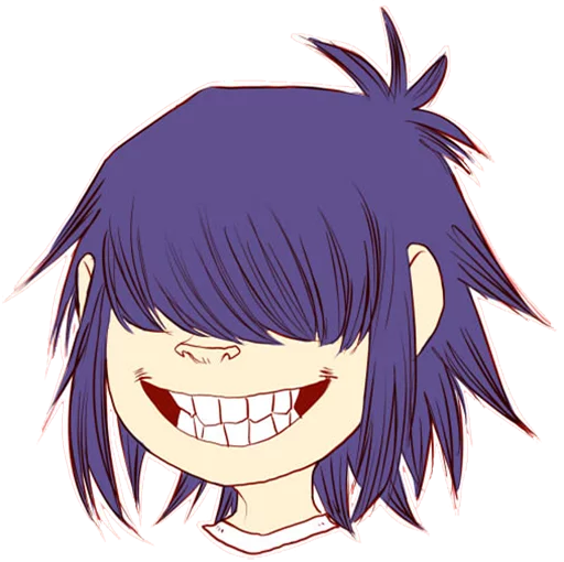 😎 Стикер «Whimsicalcannibal X Gorillaz» для Telegram