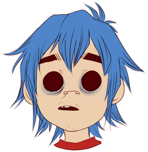 😐 Стикер «Whimsicalcannibal X Gorillaz» для Telegram