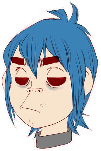 😒 Стикер «Whimsicalcannibal X Gorillaz» для Telegram