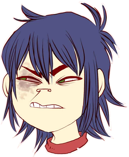 😁 Стикер «Whimsicalcannibal X Gorillaz» для Telegram