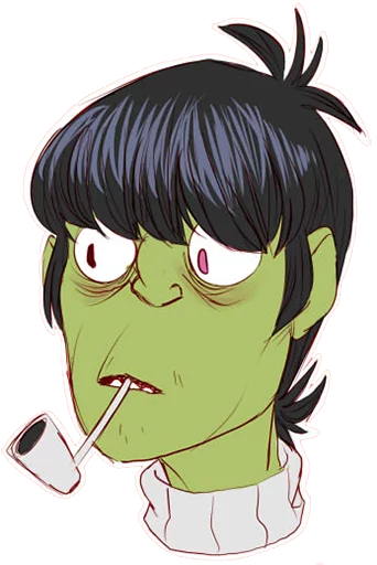 😯 Стикер «Whimsicalcannibal X Gorillaz» для Telegram