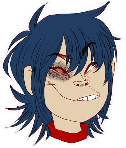 😀 Стикер «Whimsicalcannibal X Gorillaz» для Telegram