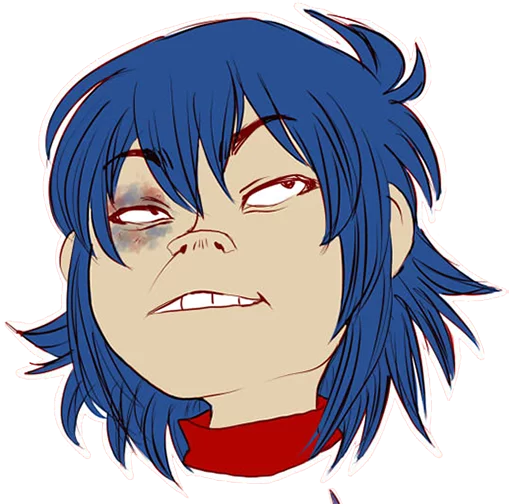 😓 Стикер «Whimsicalcannibal X Gorillaz» для Telegram