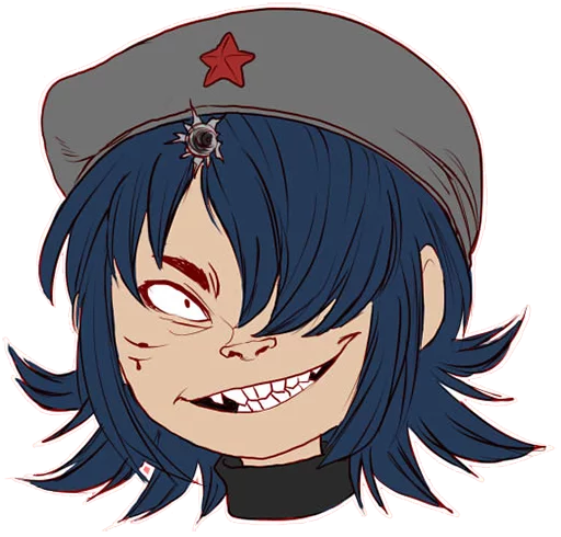 😄 Стикер «Whimsicalcannibal X Gorillaz» для Telegram