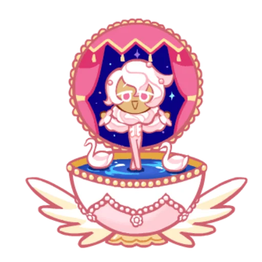 🍮 Стикер «Whipped Cream Cookie» для Telegram