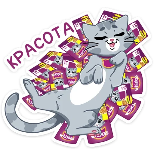 😍 Стикер «Табби - Whiskas®» для Telegram