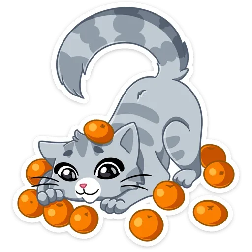 🍊 Стикер «Табби - Whiskas®» для Telegram