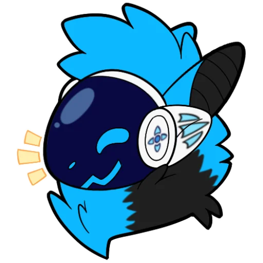 😁 Стикер «Whisky The Protogen» для Telegram