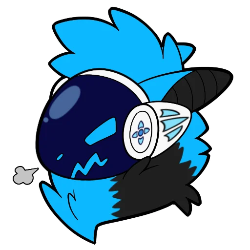 😡 Стикер «Whisky The Protogen» для Telegram