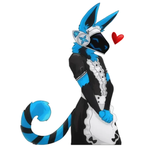 🧹 Стикер «Whisky The Protogen» для Telegram